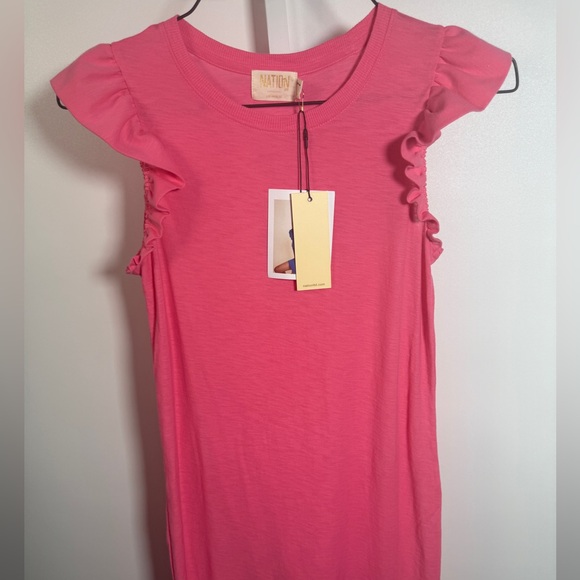 Nation LTD Elliot Ruffle Sleeve Dress in XS NWT - Picture 4 of 7